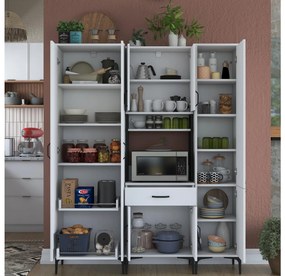 Set dulapuri bucătărie Jenaretta 19 (alb + negru). 1107091