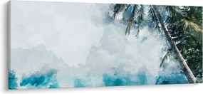 Tablou - Palmier lângă mare (120x50 cm)