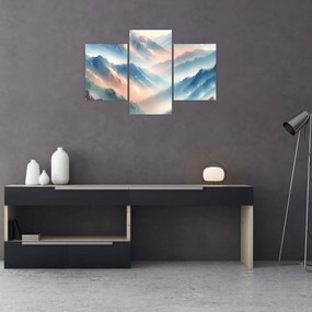 Tablou - Acuarelă munți (90x60 cm)