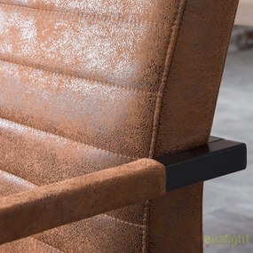 Bancheta design industrial vintage, Imperial 160cm, maro A-38198 VC