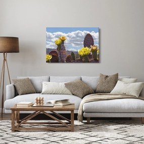 Tablou cu floarea de cactus Opunție (90x60 cm)