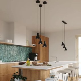 Lustră pe cablu TALEJA 3xE27/60W/230V neagră Sollux SL.0986