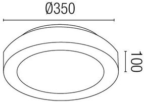 Plafonier baie IP44 Logos-2 62966