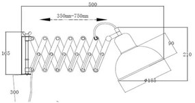 Aplică Markslöjd 108104 RIGGS 1xE27/60W/230V alamă