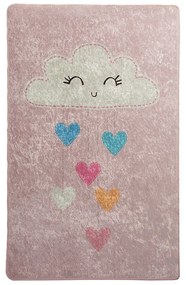 Covor antiderapant pentru copii Conceptum Hypnose Baby Cloud, 100 x 160 cm, roz