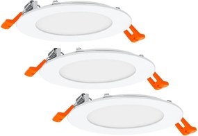 Osram - Set 3x spot LED încastrat, 8W, 230V, 3000K, alb