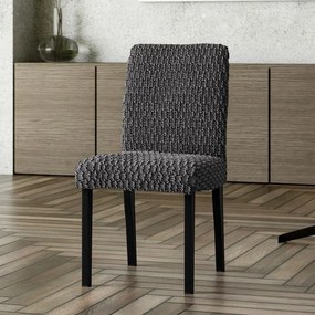 Gaico Huse bielastice MOSAICO gri închis scaun cu spatar 2 buc (45 x 45 x 50 cm)