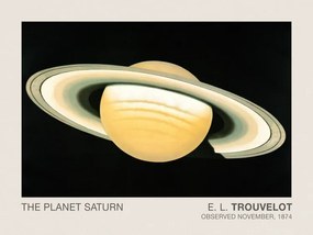 Reproducere The Planet Saturn (Stargazing / Vintage Space Station / Astronomy / Celestial Science Poster) - E. L. Trouvelot