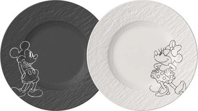 Villeroy & Boch - Farfurie de mic dejun Manufacture Rock - Mickey Mouse, 2 buc.