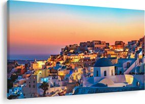 Tablou - Santorini în amurg (90x60 cm)
