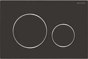 Geberit Placă de acționare Sigma20, 24,6 x 16,4 cm, negru mat (115.882.14.1)