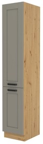 Dulap de bucătărie pentru alimente Lucid 40 DK 210 2F (Stejar artisan + claygrey). 1045516