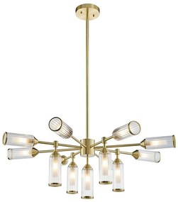 Lustră pe tijă Endon 106256 TOUR 13xG9/3W/230V alamă