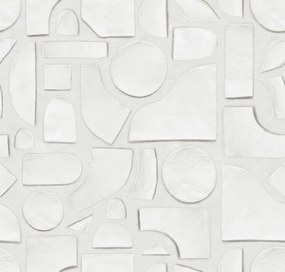 Fototapet, Clay Figures, White, Rebel Walls