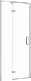 Usa de nisa batanta Cersanit Larga 90 cm sticla 6 mm crom stanga