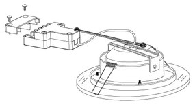 Eglo 95932 - Corp de iluminat LED tavan fals PINEDA 1 1xLED/11W/230V