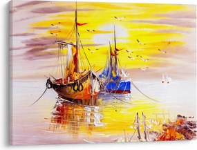 Tablou - Pictură barcă (70x50 cm)