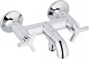 Baterie cada - dus Kludi Nova Fonte Deco dubla comanda crom lucios