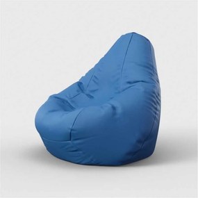 Fotoliu Nirvana Hobbit Pufrelax, Material Piele ecologica - Blue