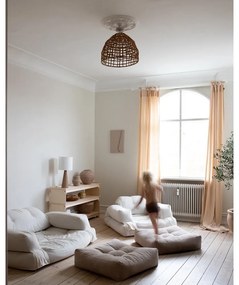 Canapea albă/bej 140 cm Hippo - Karup Design