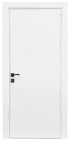 Usa Interior din MDF Novo Doors ND170 LUX PREMIUM, Cadru din Lemn Masiv, KIT COMPLET, Toc Reglabil de 10 CM INCLUS, Plinta pe Ambele Parti (Culoare:
