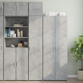 vidaXL Dulap depozitare slim gri beton 40x42,5x225 cm lemn prelucrat
