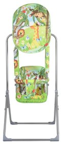 Leagan copii si bebelusi pentru interior si exterior Novokids™ Jungle Garden Swing, Cadru metalic, 0+ ani, Sezut reglabil in 3 trepte, Pozitie somn,