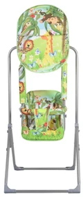 Leagan copii si bebelusi pentru interior si exterior Novokids™ Jungle Garden Swing, Cadru metalic, 0+ ani, Sezut reglabil in 3 trepte, Pozitie somn,