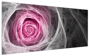 Tablou abstract cutrandafir (120x50 cm), în 40 de alte dimensiuni noi