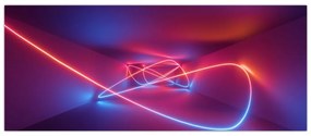 Tablou cu abstracție modernă (120x50 cm)