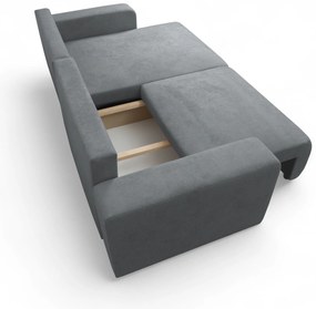 Colțar extensibil Avia L universal - gri stofă boucle Gerra 70