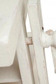 Banc de tamplar, L184 74 H92 cm, 4 sertare, alb antic, lemn masiv