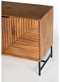 Comodă TV în culoare naturală din lemn de mango 160x58x40 cm Nereida – MOME