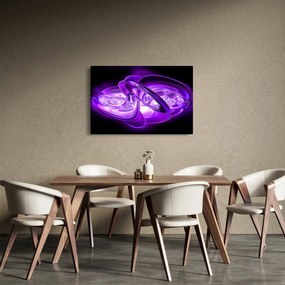 Tabloul fractalilor în violet (90x60 cm)