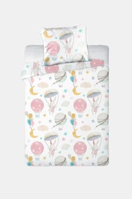 Lenjerie de pat copii Girls Rabbit ba 40x60 cm
