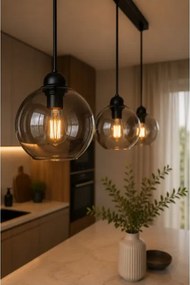 Lustră pe cablu UNO 3xE27/60W/230V neagră