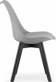 OFERTA Scaun gri deschis BALI MARK cu picioare negre II calitate