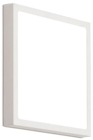 Plafoniera LED design slim LERO 23x23cm 3000K alba