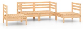 3082522 vidaXL Set mobilier de grădină, 4 piese, lemn masiv de pin
