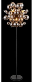 Lampadar Globo 15633SS UDO 6xE14/25W/230V negru/fumuriu