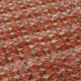 Covor tip traversă roșu reversibil/țesut manual din amestec de iută 60x230 cm Jute Ombre Red – Flair Rugs