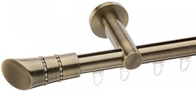 Galerie simpla 25 mm Diva profil aur antic (Alege marime: 360 cm)