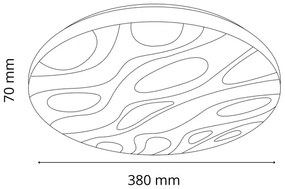 Plafonieră LED pentru baie CLOUD LED/24W/230V d. 38 cm IP44