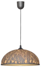 Lustră pe lanț CIRCLE 1xE27/15W/230V gri