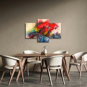 Tablou - Papagali roșii ara (90x60 cm)