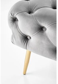 Bancă ATHENA 40x100 cm gri/auriu