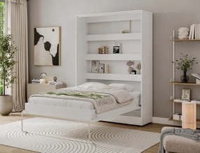Pat rabatabil Devesto Vertical Wall 140 alb, 140x200 cm – Alb