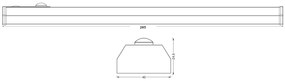 LINEARLED MOBILE BL 200MM SEN USBWTLEDV
