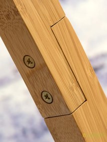 Lampadar cu trepied, realizat din materiale naturale, durabile si ecologice, Annapurna gri deschis