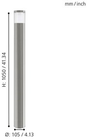 Eglo 94279 - Corp de iluminat LED exteriorBASALGO 1 1xLED/3,7W/230V